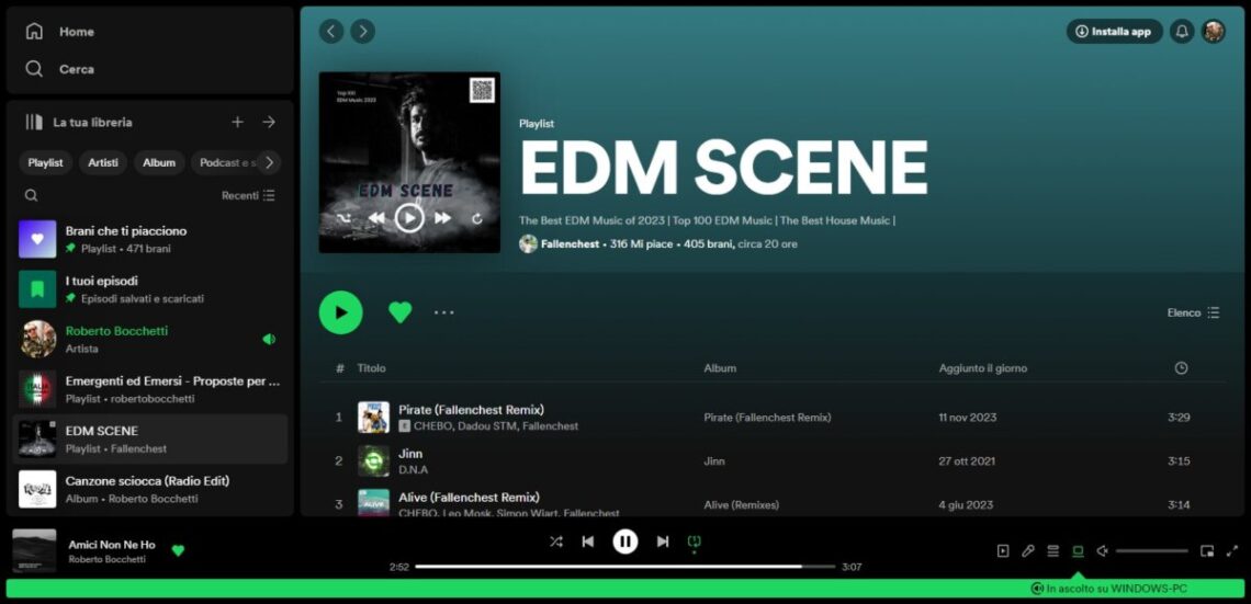 “Winter Wind” di Roberto Bocchetti entra nella playlist EDM SCENE di Spotify