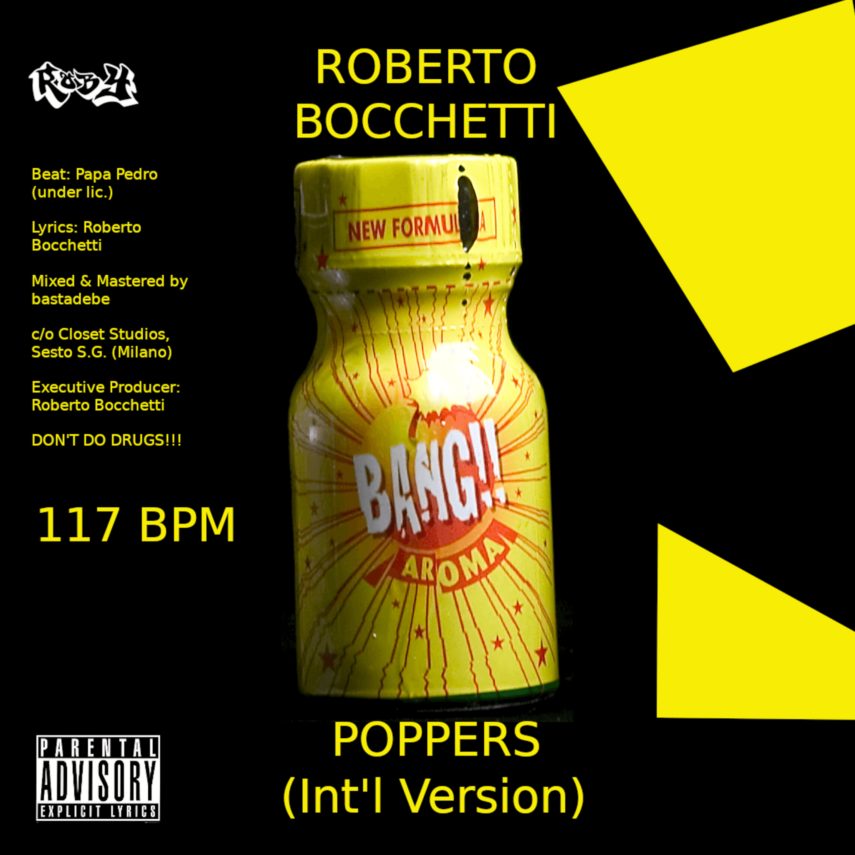 Pubblicato oggi “POPPERS”, il nuovo singolo di Roberto Bocchetti